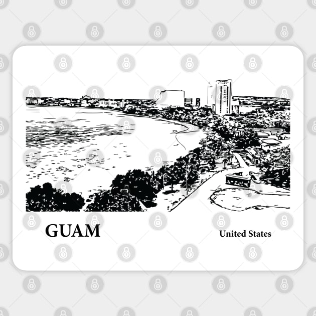 Guam Sticker by Lakeric